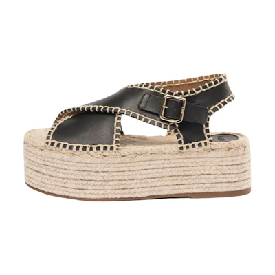 (W) Chloe Lucinda Platform Espadrille Sandal 'Black'
