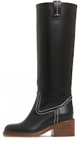 (Women) Chloe Mallo High-Top Boots 'Black Calf Leather' CHC22A684AF001 (Women) Chloe Mallo High-Top Boots 'Black Calf Leather' CHC22A684AF001