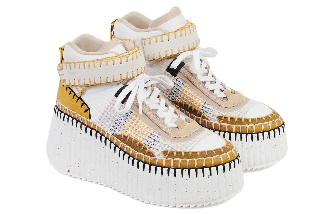 Lookbook (W) 끌로에 나마 패션 로우 화이트 (Chloe Nama 로우 화이트) CHC23U868Y026E