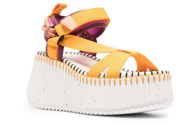 (W) Chloe Nama 'Orange Fabric Velcro' 圖 2