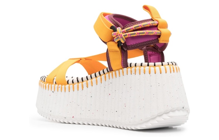 (W) Chloe Nama 'Orange Fabric Velcro' 圖 3