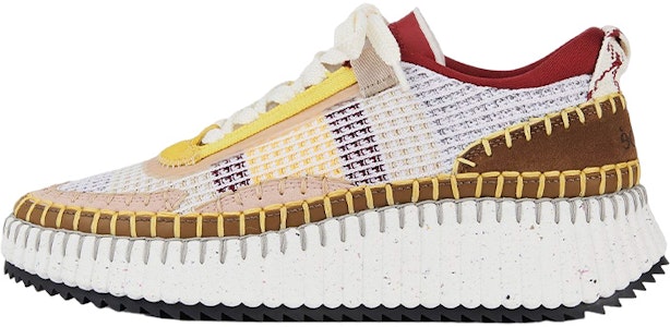 (Women) Chloe Nama Low 'White Brown Fashion Strap' CHC22S579Y022H Buy (Women) Chloe Nama Low 'White Brown Fashion Strap' CHC22S579Y022H