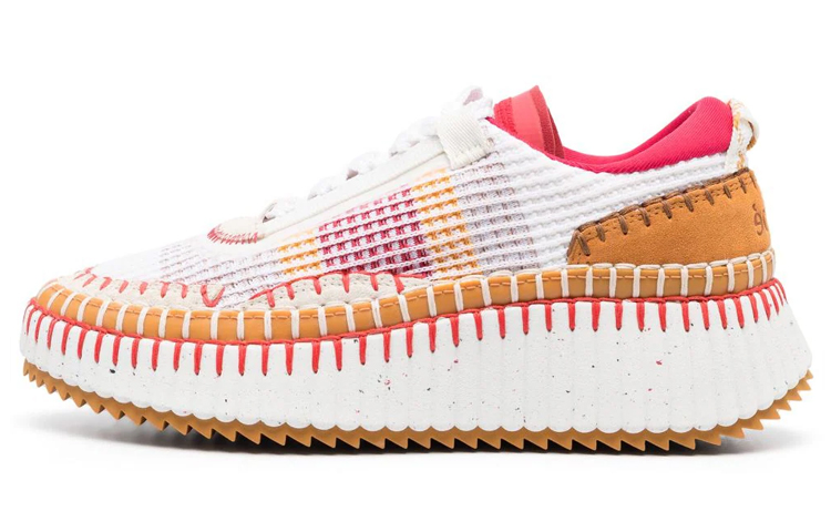 (W) Chloe Nama Low Top 'White Brown'