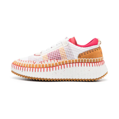 (W) Chloe Nama Low Top 'White Brown'