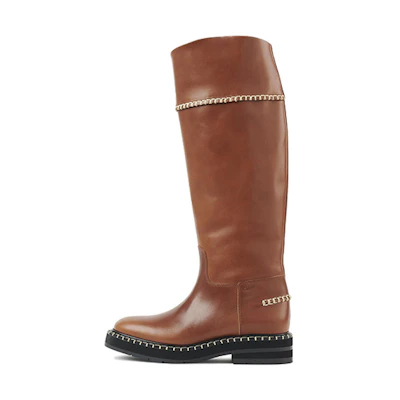 (W) Chloe Noua High-Top Boot 'Brown Calfskin'