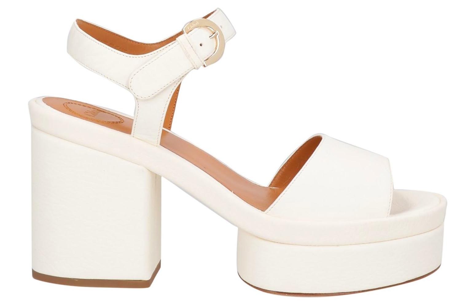 (W) Chloe Odina Sandal 'White Leather' 圖 2