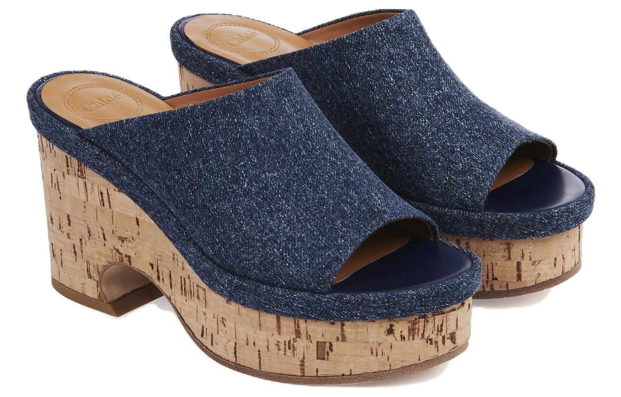 Order (W) クロエ オリー スライドサンダル (ブルー) CHC23A863CU45D