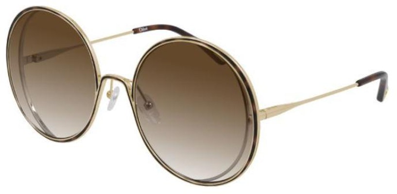(W) クロエ オーバル ゴールド サングラス レディース ロゴ デザイン付き CH0037SA 001 Buy (W) クロエ オーバル ゴールド サングラス レディース ロゴ デザイン付き CH0037SA 001