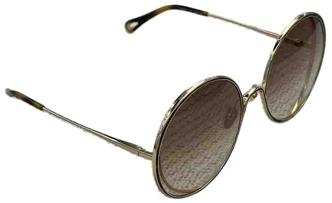 (W) クロエ オーバル ゴールド サングラス レディース ロゴ デザイン付き CH0037SA 001 Shop (W) クロエ オーバル ゴールド サングラス レディース ロゴ デザイン付き CH0037SA 001