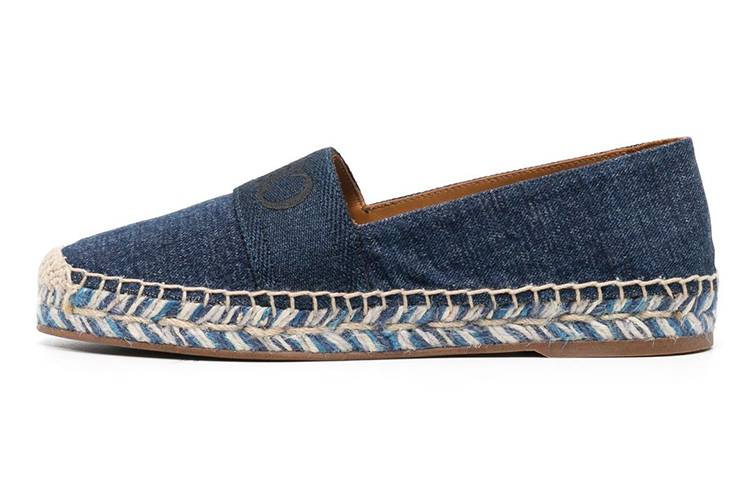 (W) Chloe Piia Slip-On 'Blue Round Toe Fisherman'