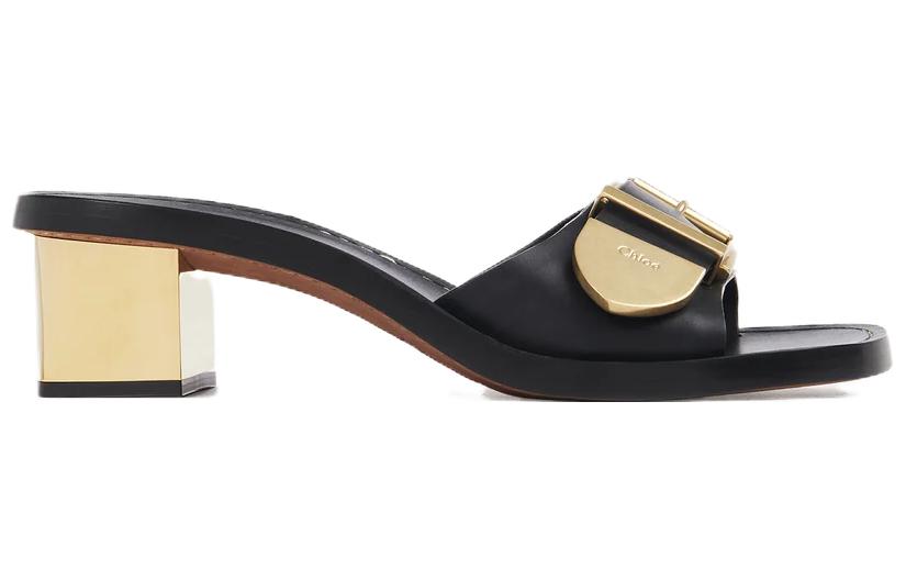 (W) Chloe Rebecca 'Black Buckle Mules' 圖 2