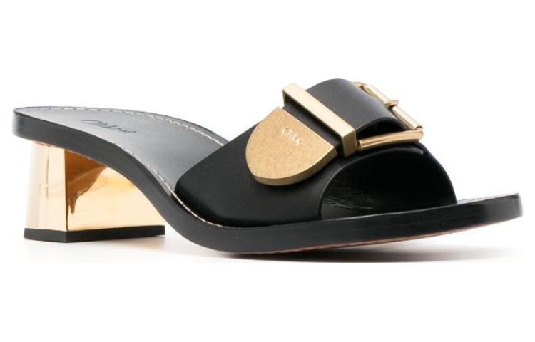 (W) Chloe Rebecca 'Black Buckle Mules' 圖 3