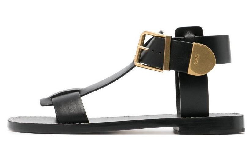 Buy (W) Sandal Rata Chloe Rebecca 'Hitam Emas' CHC23A884EX001