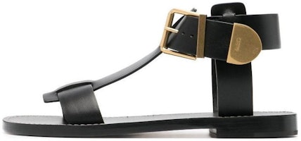 (Women) Chloe Rebecca Flat Sandal 'Black Gold' CHC23A884EX001 (Women) Chloe Rebecca Flat Sandal 'Black Gold' CHC23A884EX001