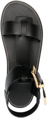 (Women) Chloe Rebecca Flat Sandal 'Black Gold' CHC23A884EX001 Lookbook (Women) Chloe Rebecca Flat Sandal 'Black Gold' CHC23A884EX001