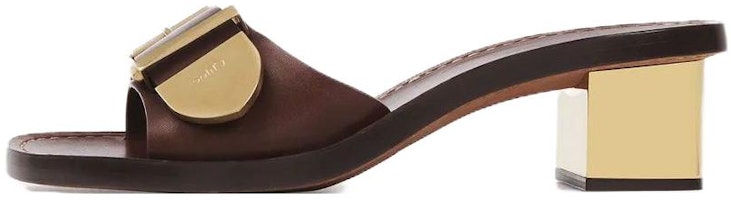 (Women) Chloe Rebecca Slides 'Brown' 'Fashion Open Toe' CHC23A886EX25L (Women) Chloe Rebecca Slides 'Brown' 'Fashion Open Toe' CHC23A886EX25L