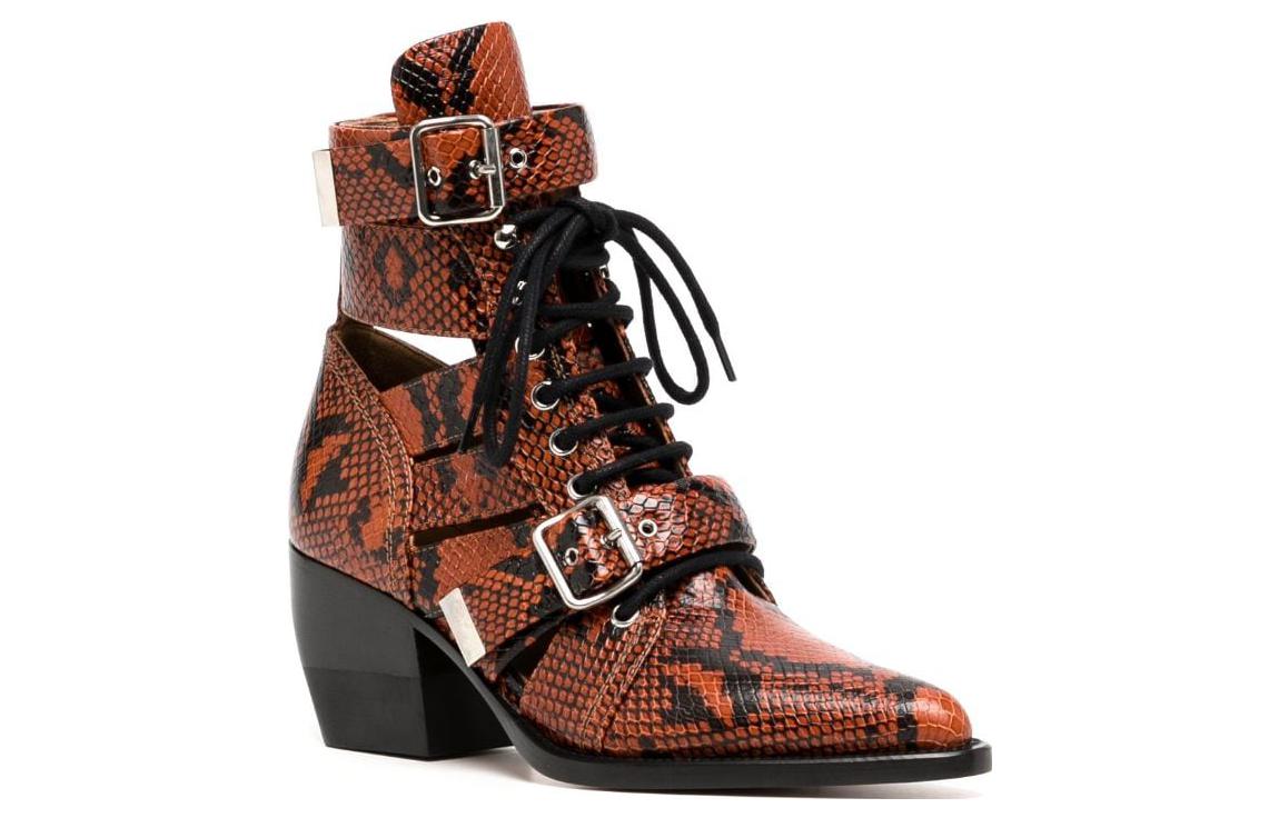 (W) Chloe Reilly Leather Boot 'Rust' 圖 2