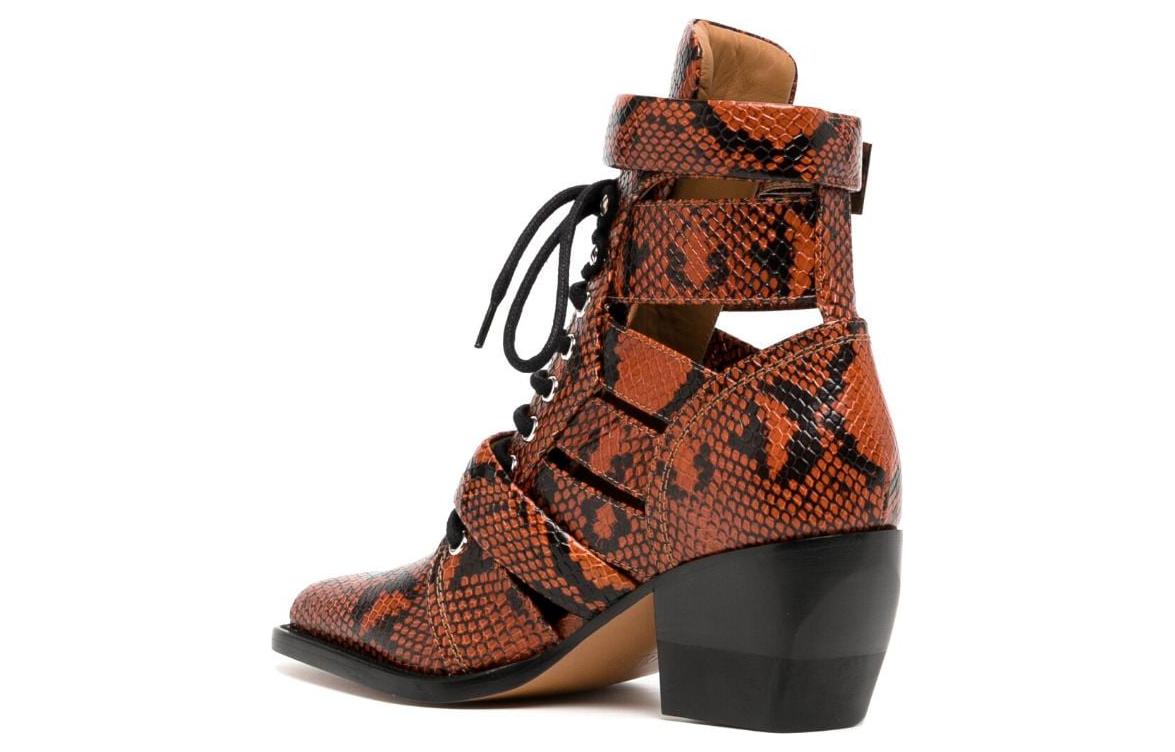 (W) Chloe Reilly Leather Boot 'Rust' 圖 3