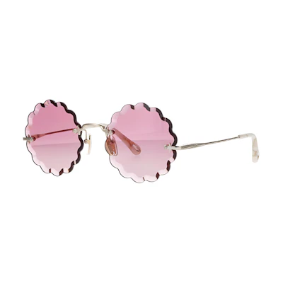 (Women) Chloe Round Sunglasses Pink - Stylish & Elegant Design. CH0047S-005