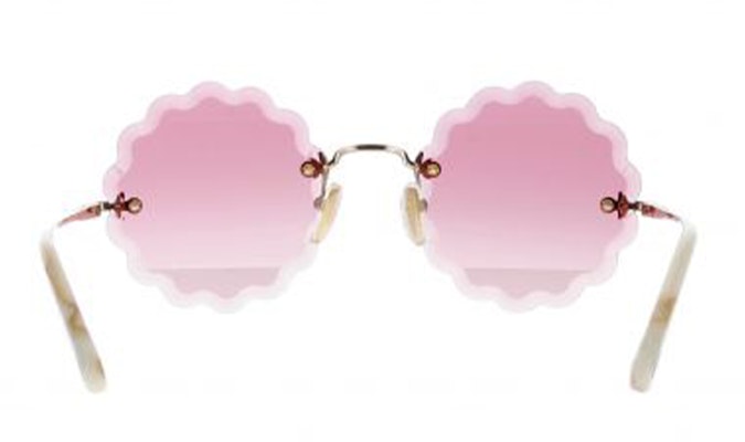 (W) Cermin Mata Bulat Chloe Pink - Rekaan Bergaya & Elegan. CH0047S-005 Details for (W) Cermin Mata Bulat Chloe Pink - Rekaan Bergaya & Elegan. CH0047S-005