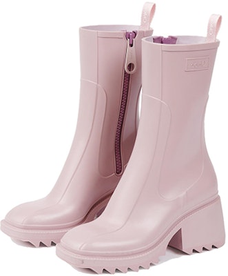 (Women) Chloe Rubber Boots 'Fashion Zip Pink' CHC22A239Z251G Lookbook (Women) Chloe Rubber Boots 'Fashion Zip Pink' CHC22A239Z251G