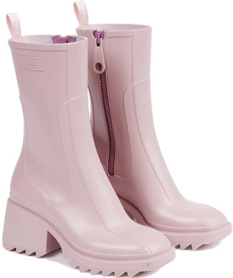 (Women) Chloe Rubber Boots 'Fashion Zip Pink' CHC22A239Z251G Shop (Women) Chloe Rubber Boots 'Fashion Zip Pink' CHC22A239Z251G