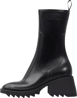 (Women) Chloe Rubber Slip-On Chunky Heel Ankle Boot 'Black' CHC22A239Z2001 Buy (Women) Chloe Rubber Slip-On Chunky Heel Ankle Boot 'Black' CHC22A239Z2001