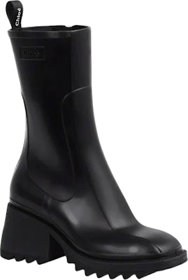 (Women) Chloe Rubber Slip-On Chunky Heel Ankle Boot 'Black' CHC22A239Z2001 Order (Women) Chloe Rubber Slip-On Chunky Heel Ankle Boot 'Black' CHC22A239Z2001