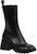 (W) Boot Tumit Chunky Slip-On Getah Chloe 'Hitam' CHC22A239Z2001