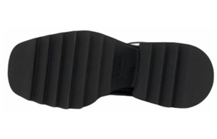 Shop (W) クロエ ラバー 厚底アンクルブーツ (黒) CHC22A239Z2001