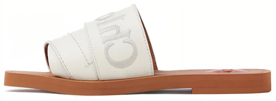 (Women) Chloe Slip-On Flat 'White Calfskin' CHC22W188BF101 (Women) Chloe Slip-On Flat 'White Calfskin' CHC22W188BF101