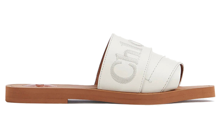 (W) Chloe Slip-On Flat 'White Calfskin' 圖 2