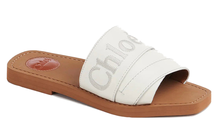 (W) Chloe Slip-On Flat 'White Calfskin' 圖 3