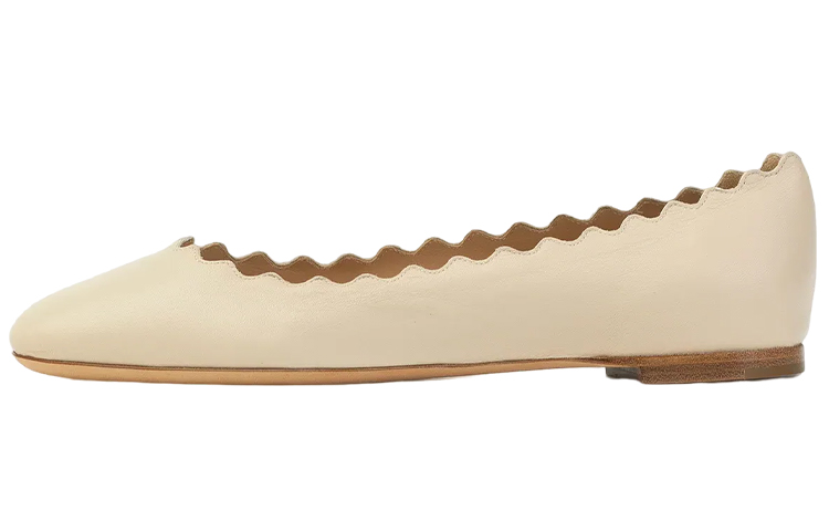 (Women) Chloe Slip-On Round Toe Low-Top Flats 'Beige' CHC16A1607500L