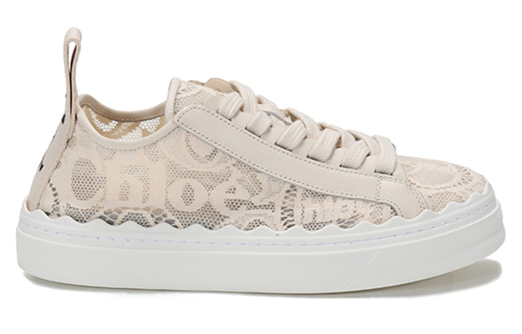 Lookbook (W) Sepatu Chloe 'Light Beige Lace-Up' CHC19U108D2-6J1