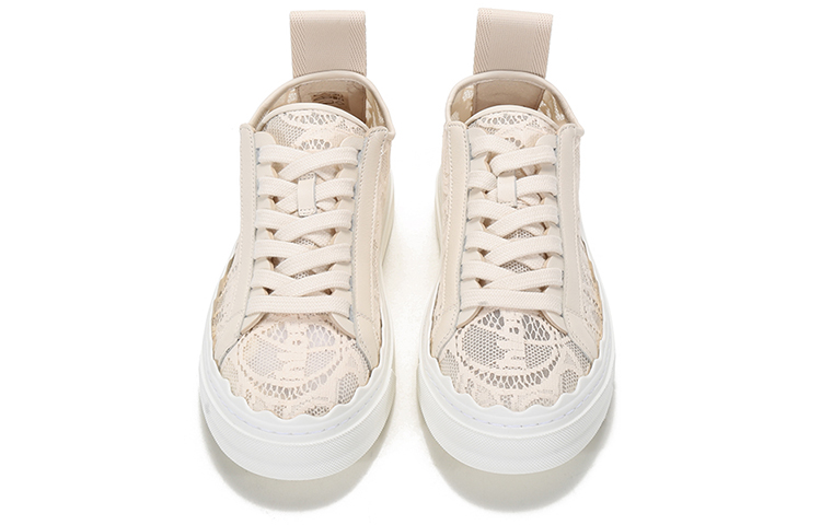 Purchase (W) Sepatu Chloe 'Light Beige Lace-Up' CHC19U108D2-6J1