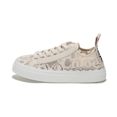(W) Chloe Sneaker 'Light Beige Lace-Up'