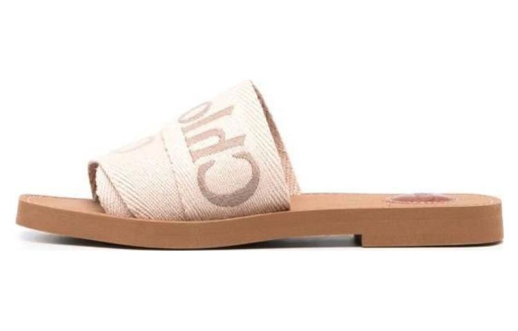 Buy (W) Chloe 平方头露背平底鞋 '米色' CHC23U188EF26Y