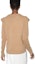 Shop (W) Chloe SS22 Sweater Coklat Cashmere dengan Ruffle Trim CHC22SMP0250020N