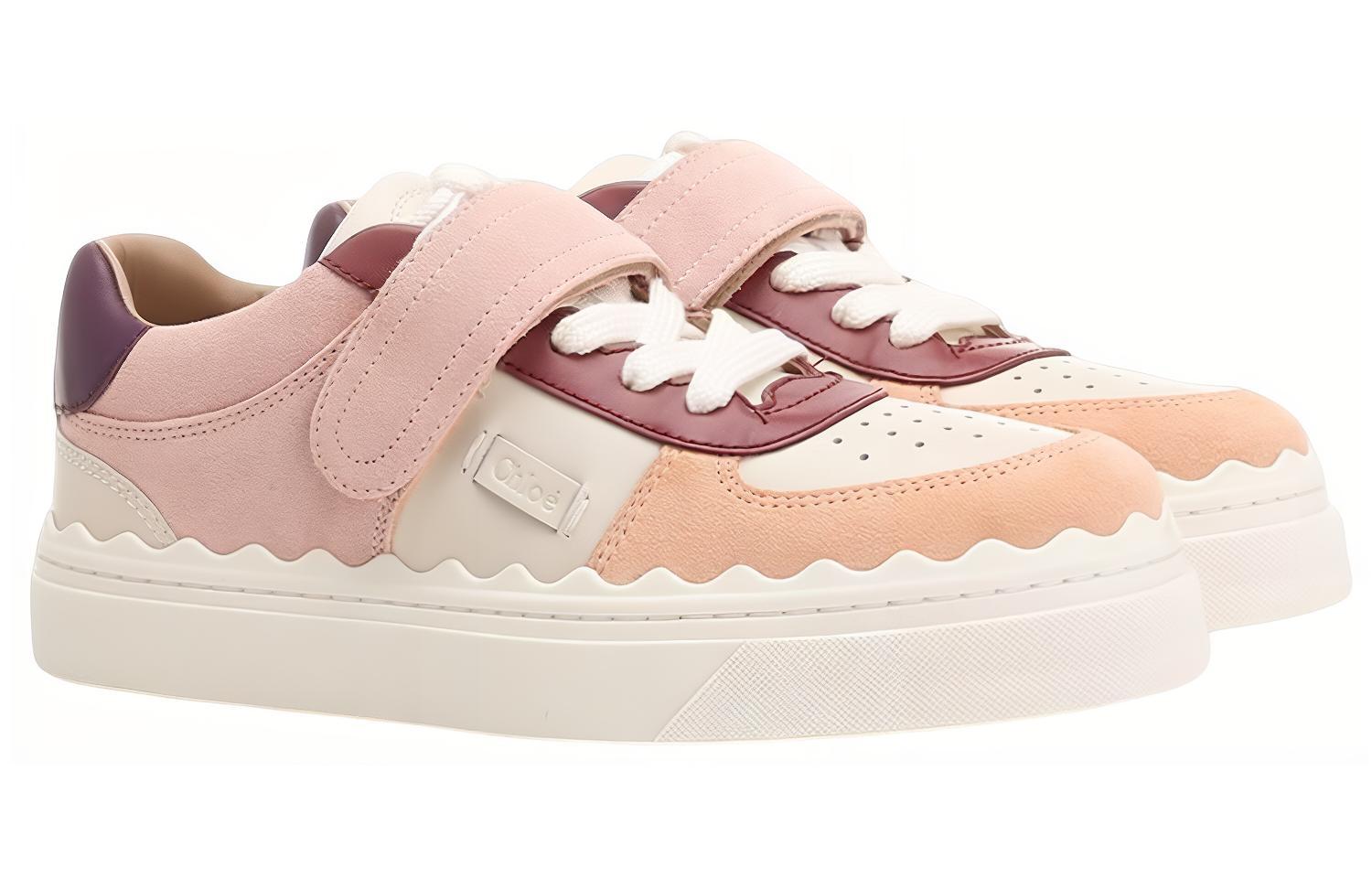 (W) Chloe Suede Fashion Sneaker 'Pink' 圖 4