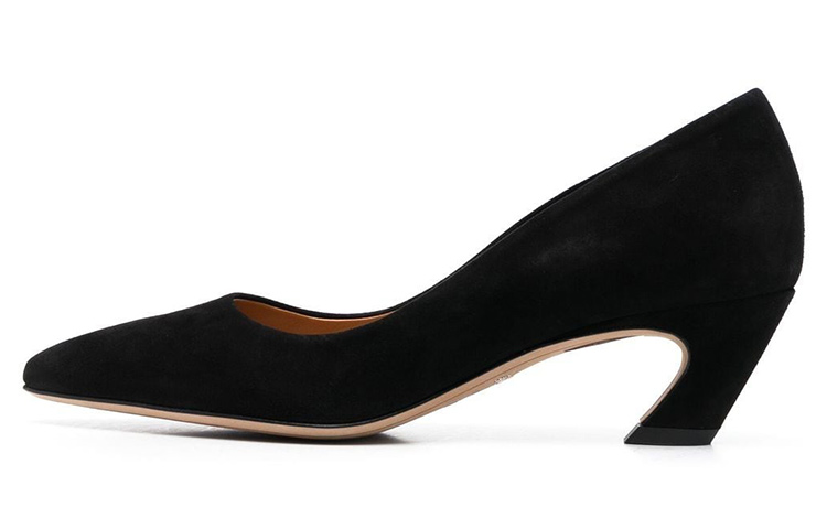 (Women) Chloe Suede High Heels 'Black Slip-On' CHC23S818CJOLI001