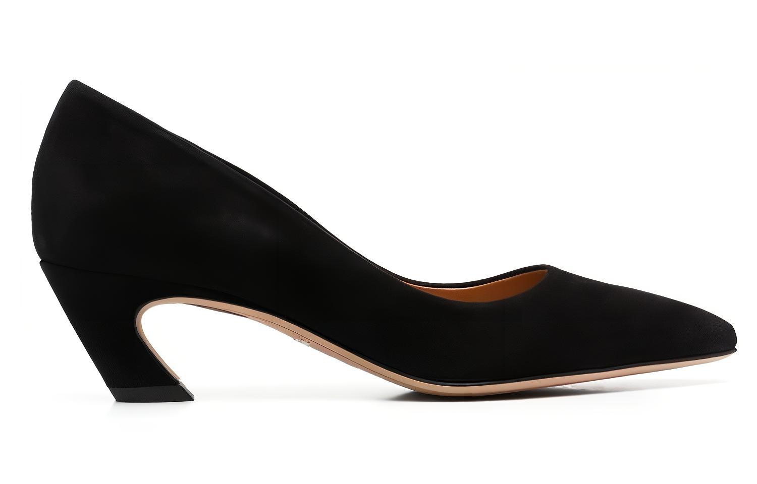 Order (W) Chloe Suède Hoge Hakken ''Zwart Slip-On'' CHC23S818CJOLI001