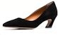 (W) Chloe Tumit Tinggi Suede 'Slip-On Hitam' CHC23S818CJOLI001