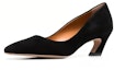 Lookbook (W) Chloe Tumit Tinggi Suede 'Slip-On Hitam' CHC23S818CJOLI001