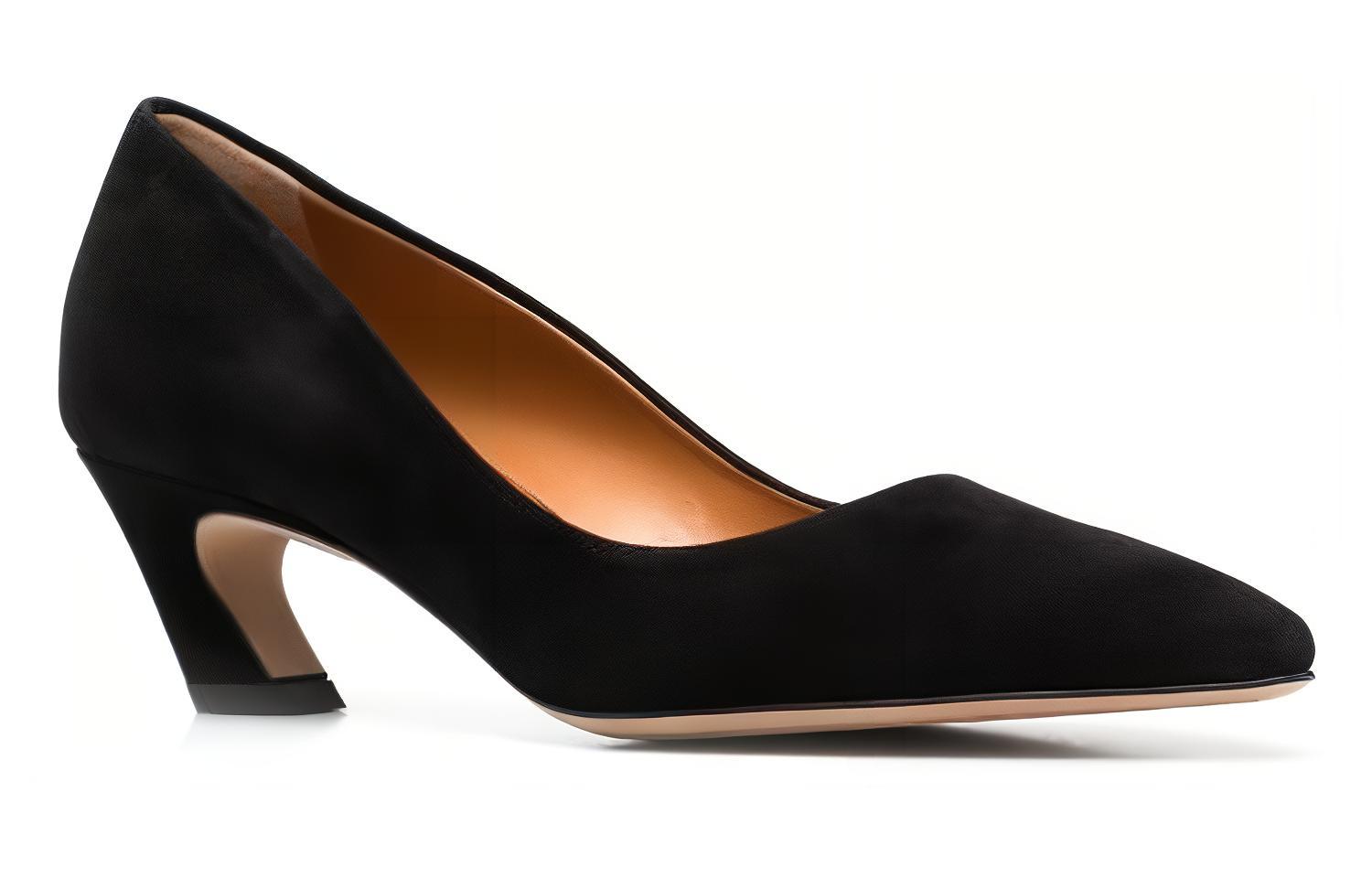 Shop (W) Chloe Suède Hoge Hakken ''Zwart Slip-On'' CHC23S818CJOLI001