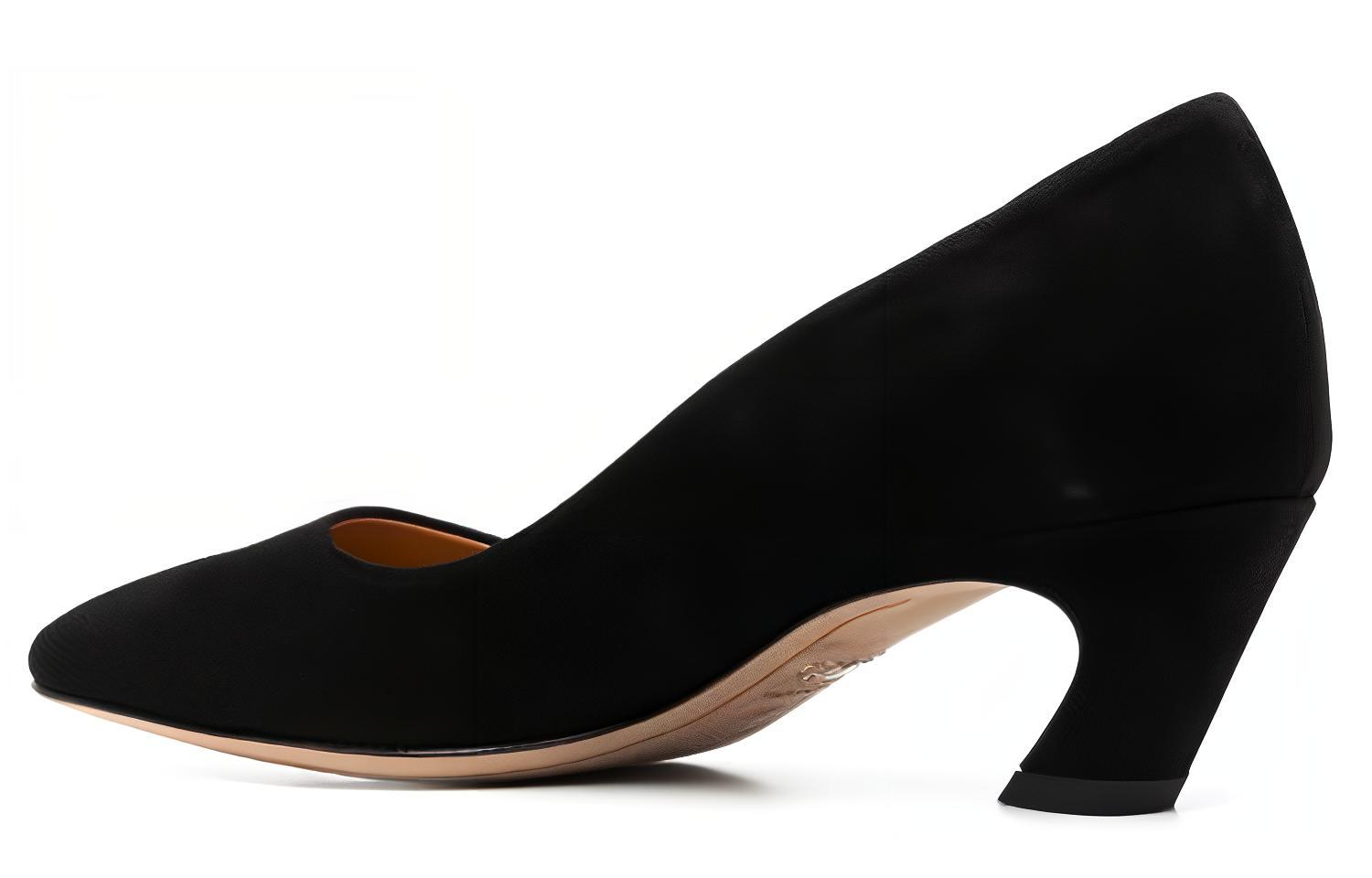 Purchase (W) Chloe Suède Hoge Hakken ''Zwart Slip-On'' CHC23S818CJOLI001