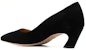 (W) Chloe Tumit Tinggi Suede 'Slip-On Hitam' CHC23S818CJOLI001