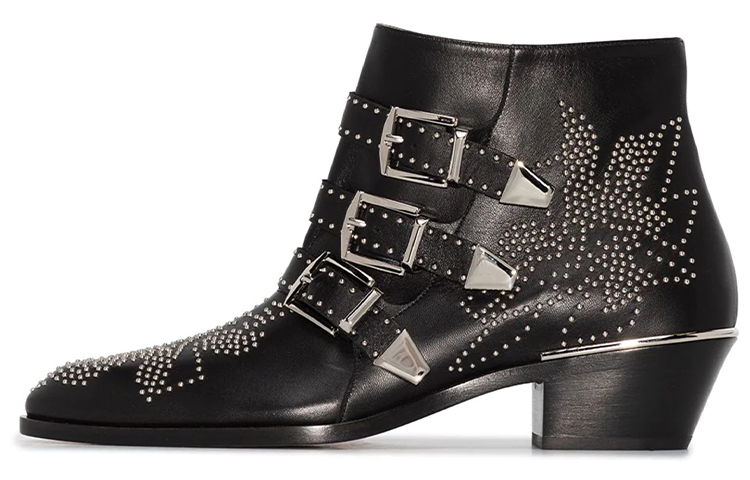 (W) Chloe Susanna Boot 'Black Sheepskin'