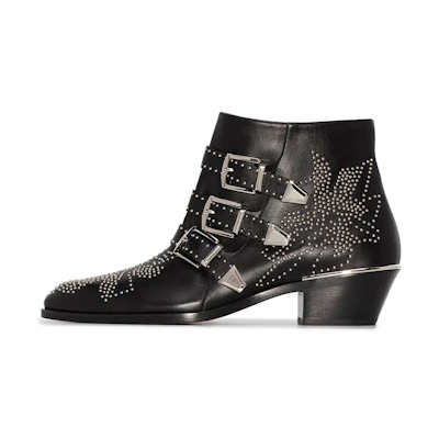 (W) Chloe Susanna Boot 'Black Sheepskin'