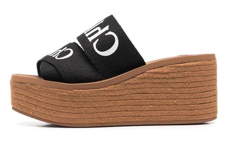 (W) Chloe Thick-Soled Slide 'Black Brown'